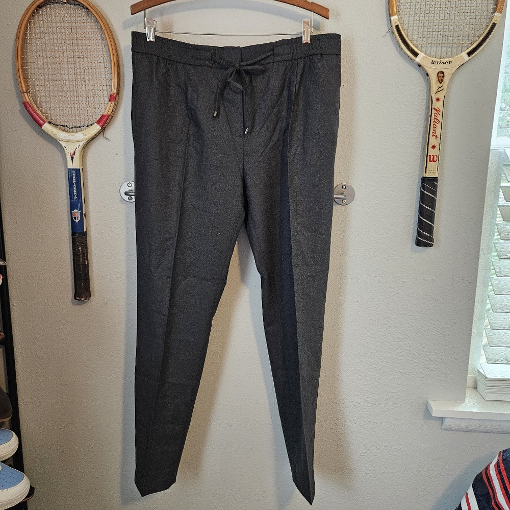 Massimo Dutti Drawstring pants gray size 12 NWT
